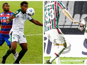 Imagens dos jogos América-MG x Fortaleza e Ceará x Fluminense