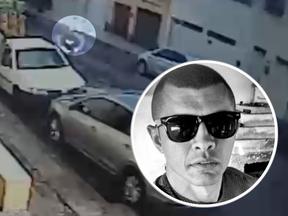 Imagem mostra print de registro de câmera de segurança que flagrou homem perseguindo jogadora de vôlei em Fortaleza