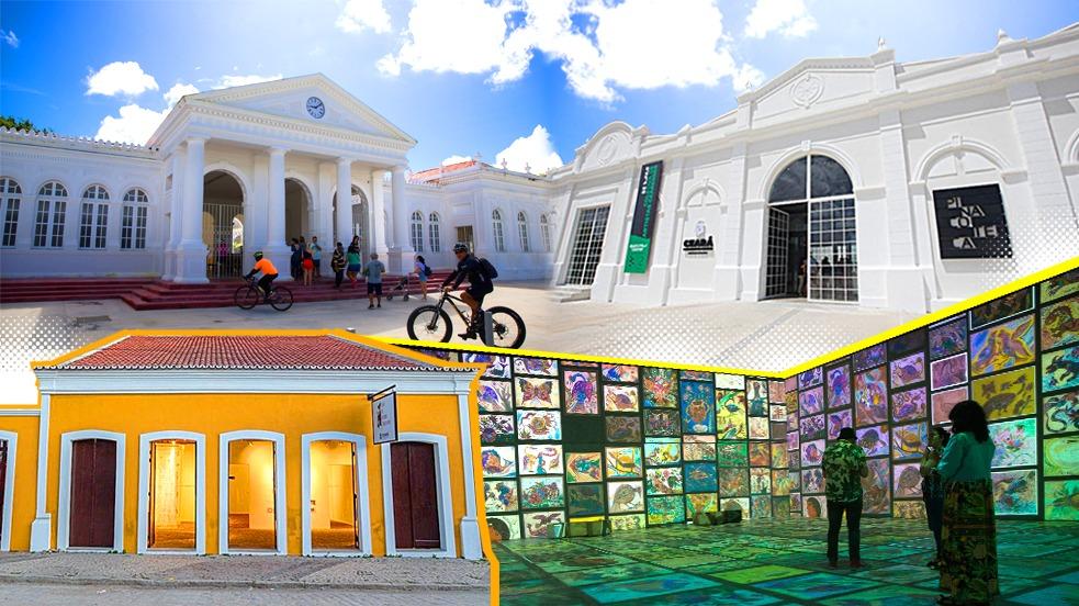Equipamentos culturais do Ceará, que se destacou da média nacional com índice de investimentos em relação às despesas totais do estado