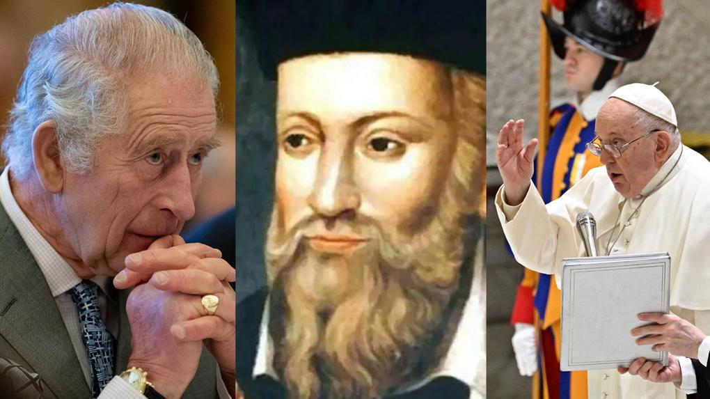 Rei Charlles III, Nostradamus e Papa Francisco