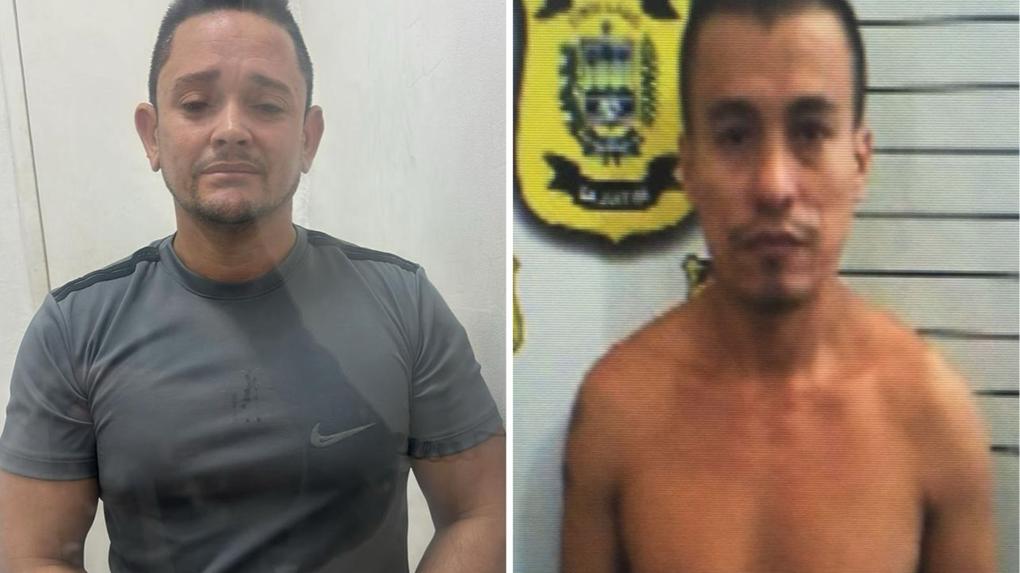 Montagem de fotos mostra o padeiro Antônio Carlos à esquerda e o homem preso no Piauí à direita