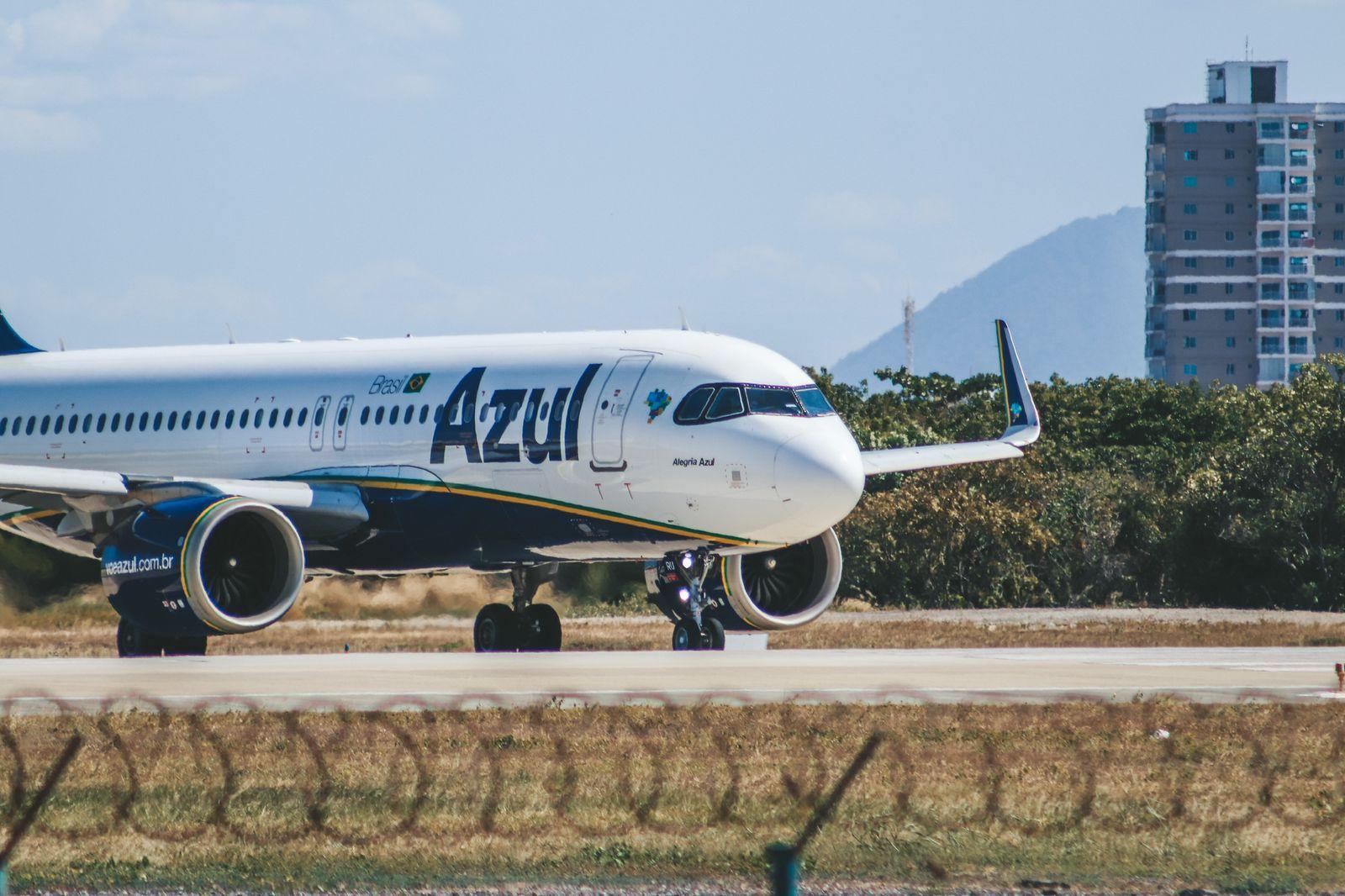 Avião da Azul no Aeroporto de Fortaleza