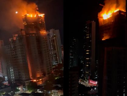 Incêndio no edifício Botanik, em Recife