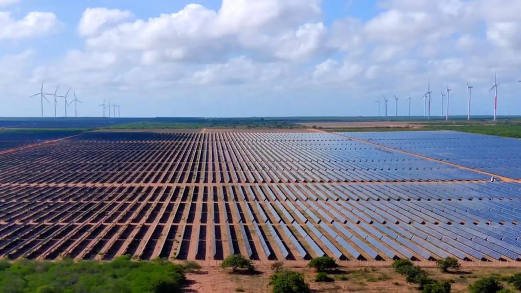 foto de planta de energia solar da empresa Voltalia do Brasil