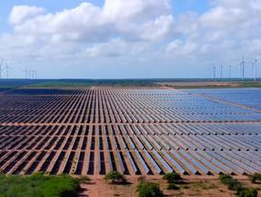 foto de planta de energia solar da empresa Voltalia do Brasil