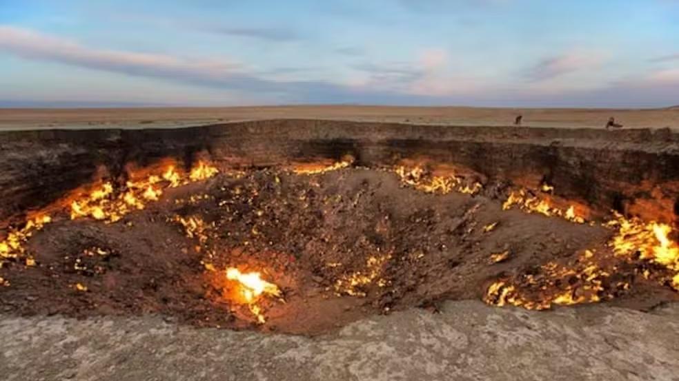 Cratera está em chamas há mais de 50 anos no Turcomenistão