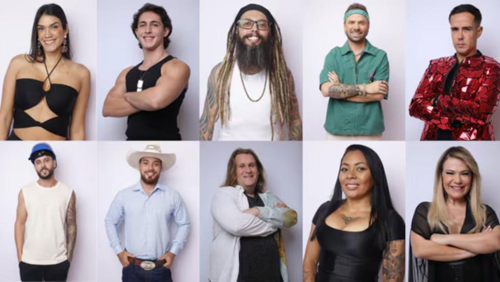 Imagem mostra colagem com fotos dos primeiros 10 eliminados do reality show A Grande Conquista 2.