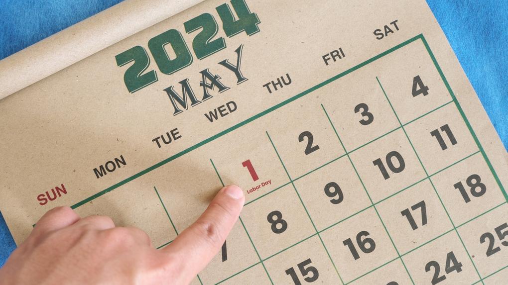 Calendário mês de maio. Qual o próximo feriado do mês de maio? Veja calendário