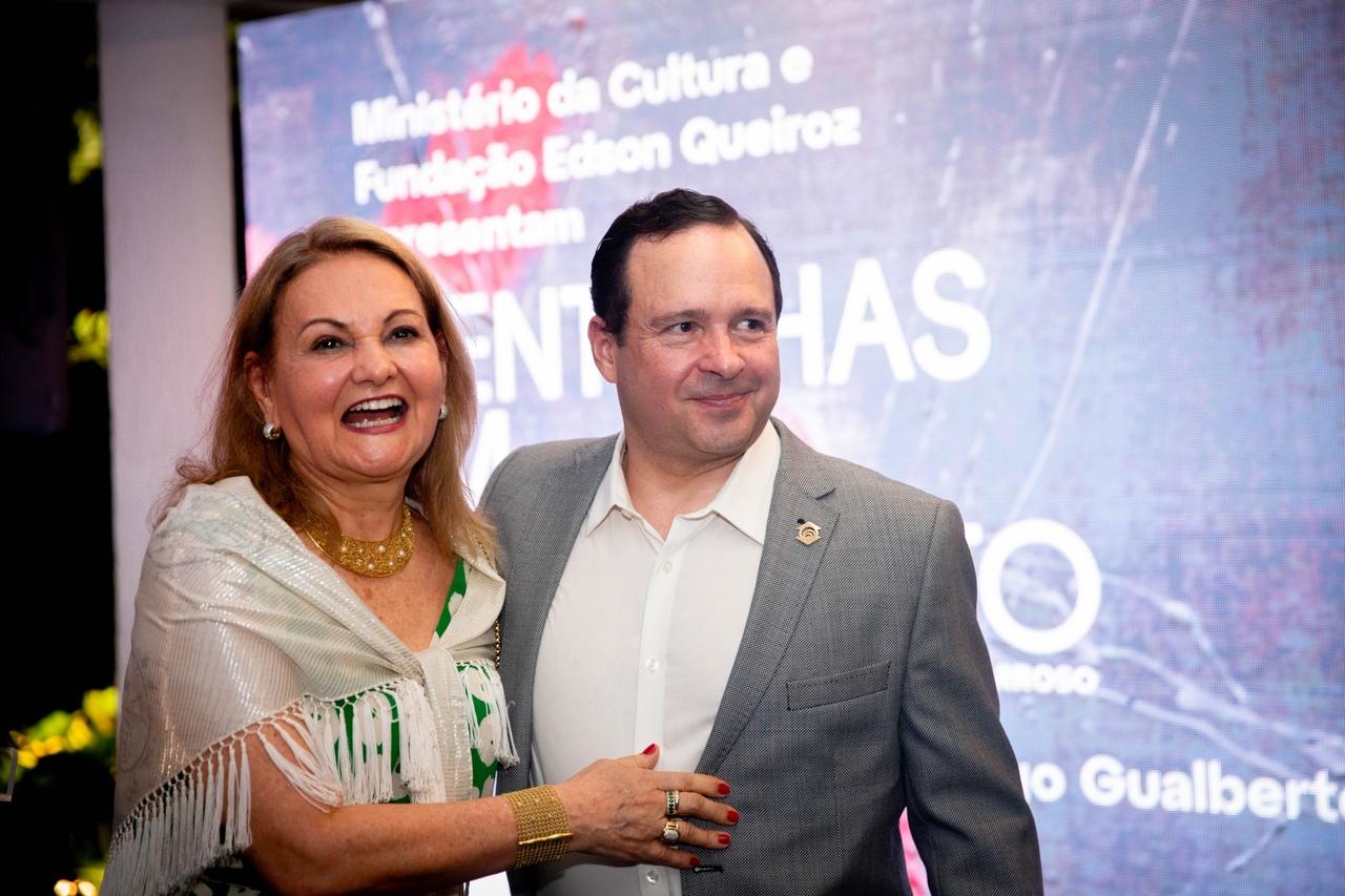 Lenise Queiroz Rocha, presidente da Fundação Edson Queiroz, e Igor Queiroz Barroso, presidente do Conselho de Administração do Grupo Edson Queiroz