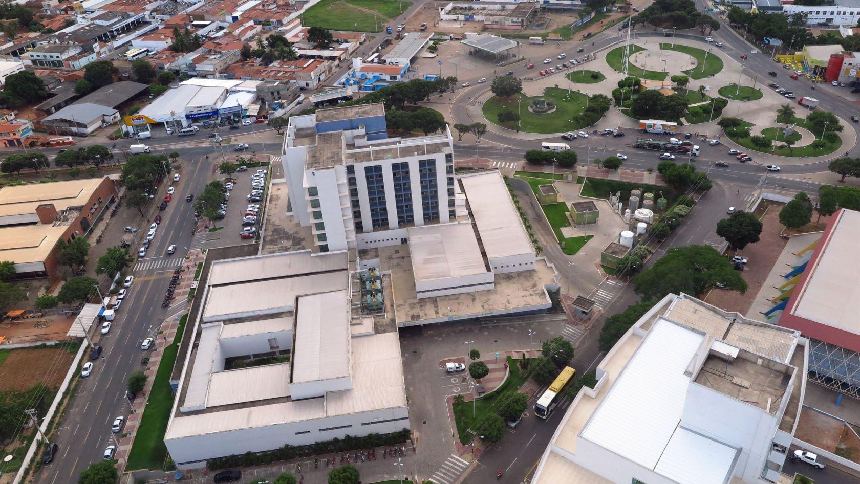 imagem aérea do Hospital Regional do Cariri