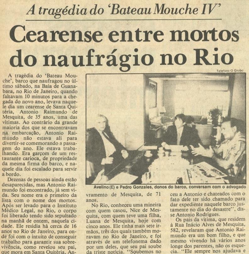 Reprodução de página de jornal impresso do Diário do Nordeste