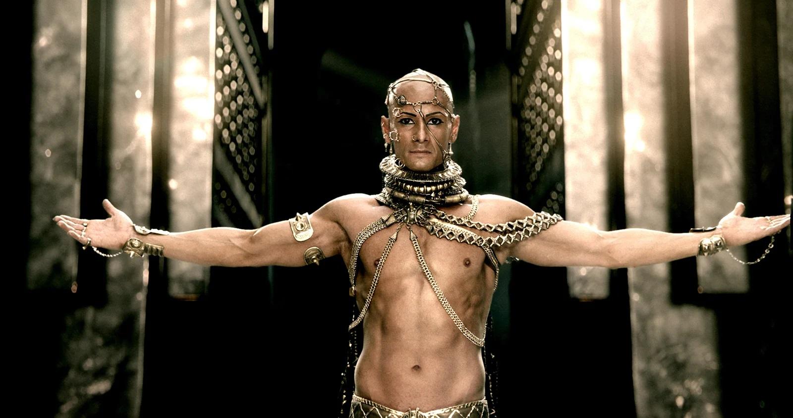 Rodrigo Santoro interpretou Xerxes no longa '300', de Zack Snyder