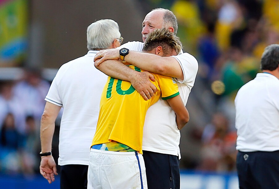 Jogadores da seleção choraram no jogo contra o Chile