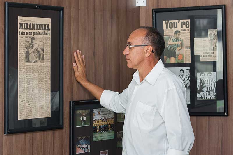 Mirandinha é homenageado em parte da exposição no Memorial do Futebol Cearense que fica na Arena Castelão