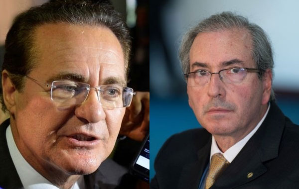 Autorizada abertura de investigação do presidente do Senado, Renan Calheiros, e do presidente da Câmara dos Desputados, Eduardo Cunha 