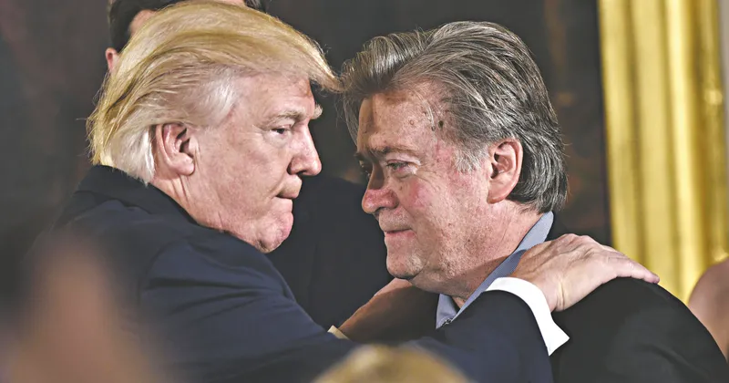 Steve Bannon, ex-estrategista de Donald Trump, revelou, em livro, as tramas e disputas acirradas de poder dentro da Casa Branca 