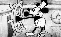 Mickey Mouse no curta "Steamboat Willie", em 1928
