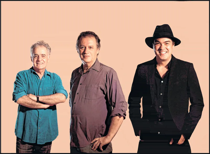 A atração carioca Trio Jobim, com o filho e neto de Tom Jobim, além do baterista Paulo Braga