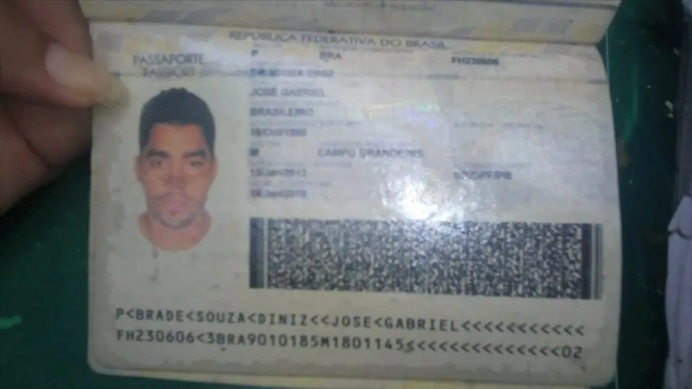 Documento de Gabriel Diniz encontrado em local de queda de avião