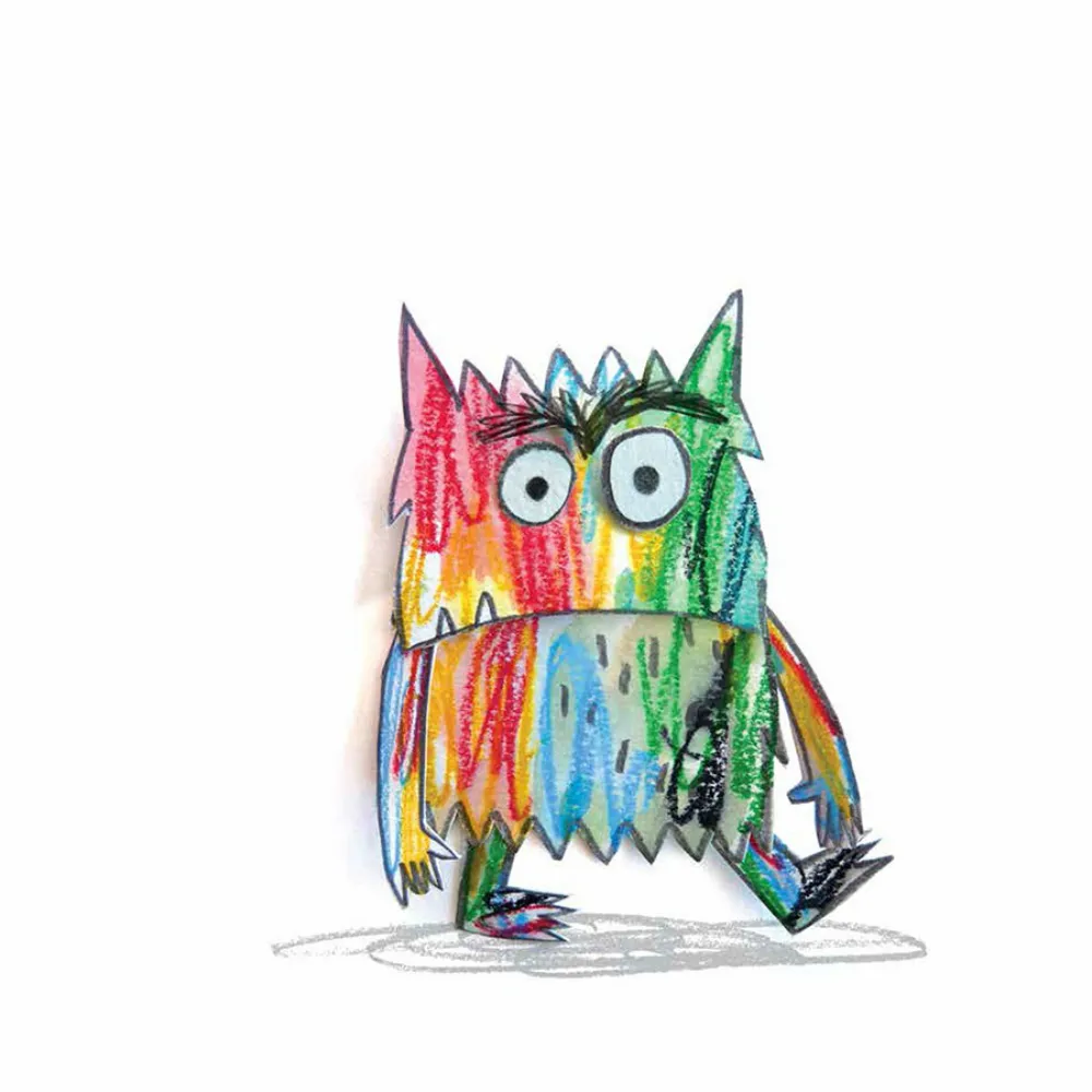 Ilustração de “O monstro das cores”, da editora Aletria