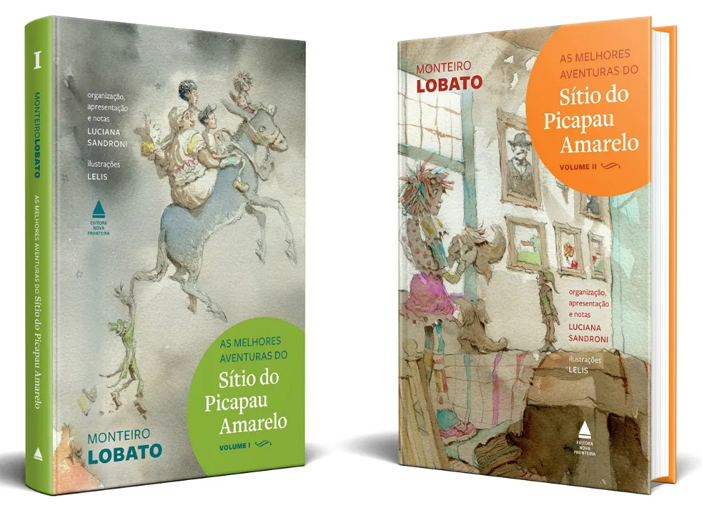 Duo de livros do box de Monteiro Lobato, saído pela editora Nova Fronteira