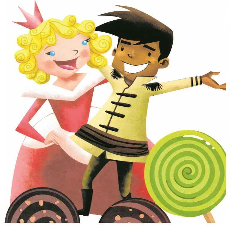 A dupla de personagens Princesinha Cereja e o Príncipe de Chocolate