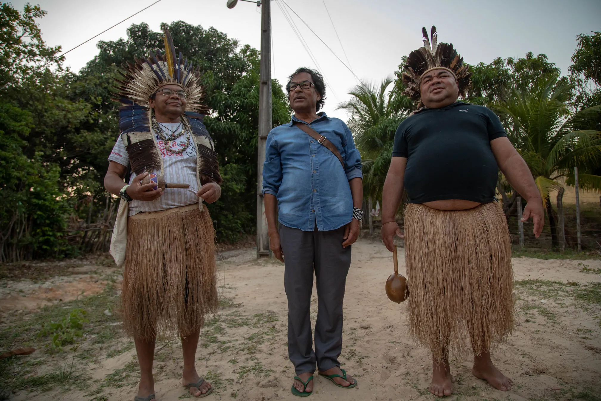 Povo Jenipapo-Kanindé acolheu Ailton Krenak na comunidade em Aquiraz por ocasião da atividade 