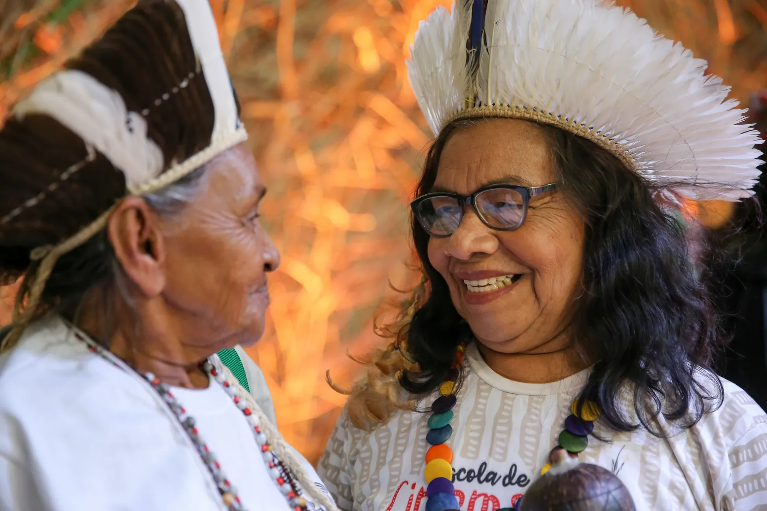 Pajé Raimunda Tapeba e Cacique Pequena reforçam o protagonismo feminino nas comunidades indígenas cearenses