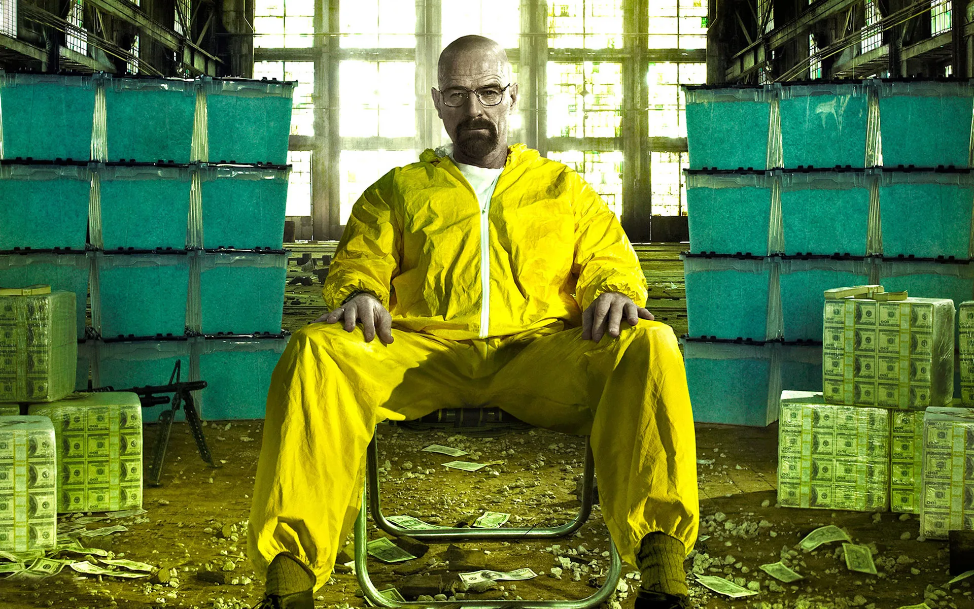 O ator Bryan Cranston interpreta o personagem Walter White, também conhecido como Heisenberg, na série Breaking Bad