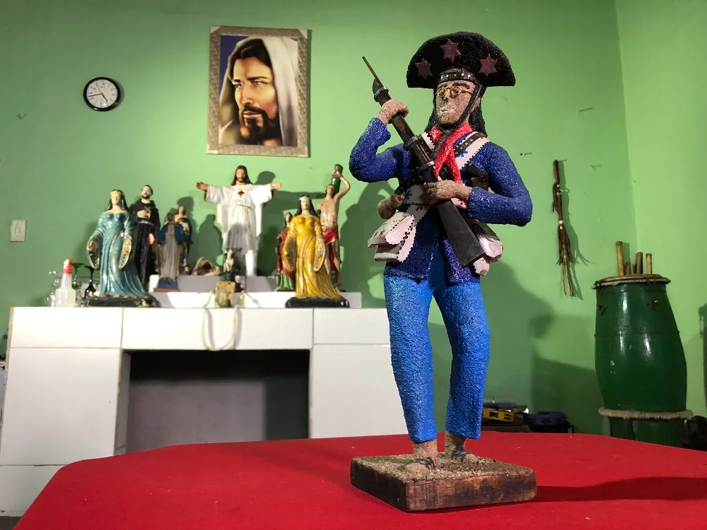 Uma das peças desenvolvidas pelo artesão Wilton Silva