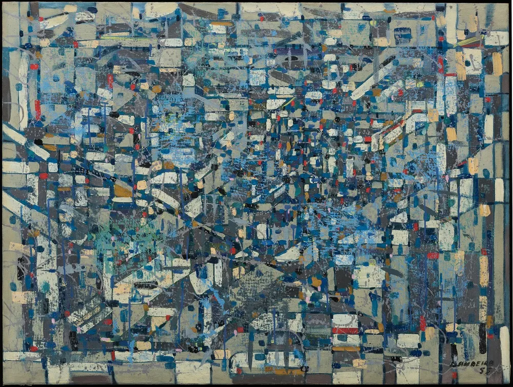 Óleo sobre tela, “London Houses” (1955) integra coleção Rose e Alfredo Setubal 