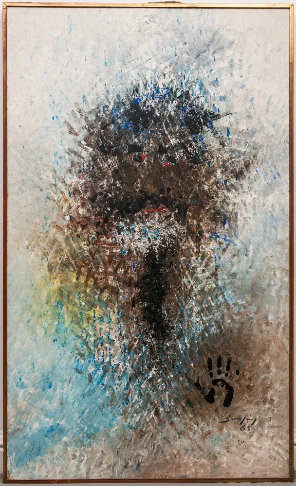 “Auto-portrait” (1965). Óleo sobre tela de coleção particular 