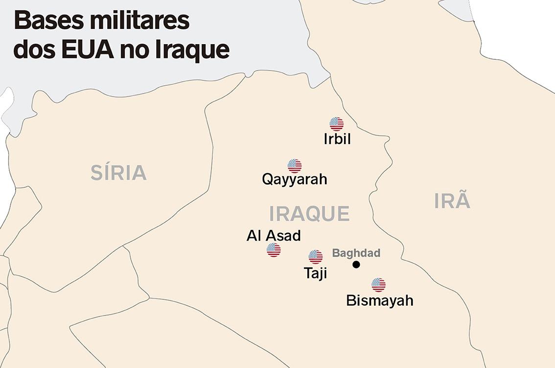 Conheça as bases militares dos EUA no Iraque, alvos de ataques dos mísseis iranianos - Mundo - Diário do Nordeste