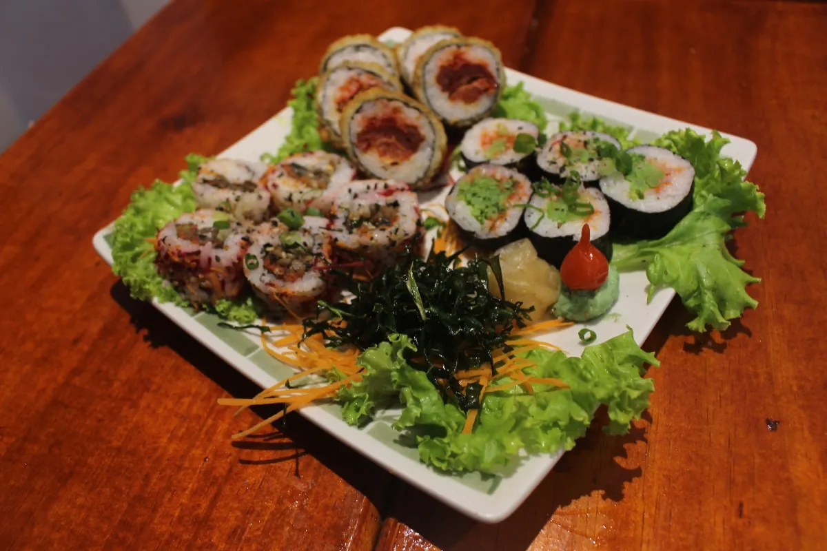  O Yaki Way participou da Feira Navegano com o combinado de sushis veganos 