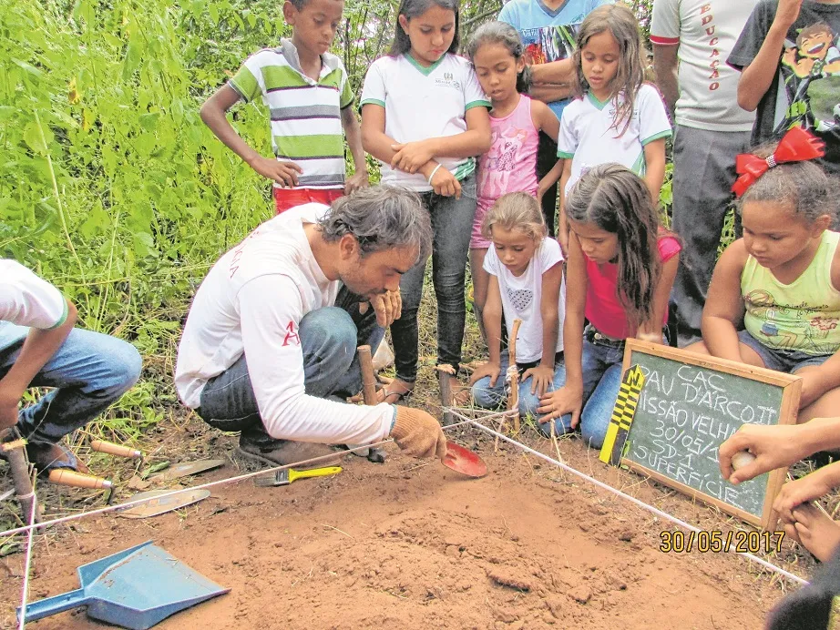 Trabalho de Campo, em Missão Velha. Ação de educação patrimonial