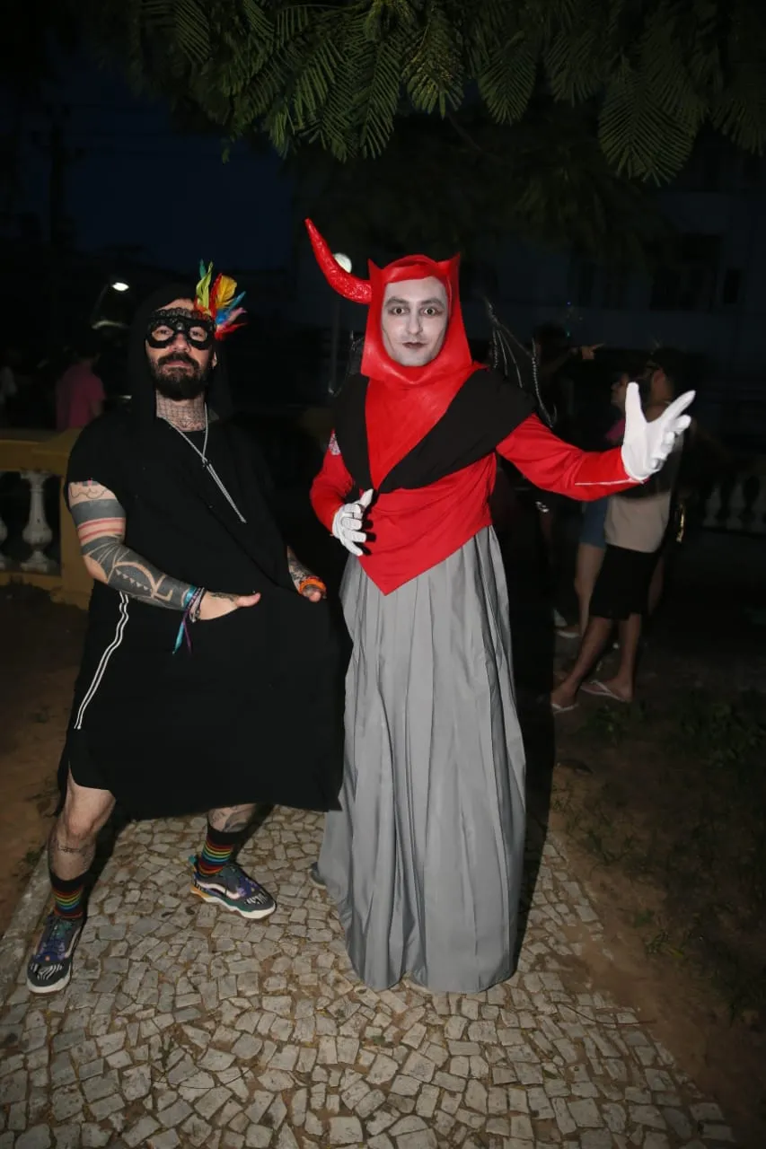 Wilton Pereira e Alty de Menezes curte a folia 