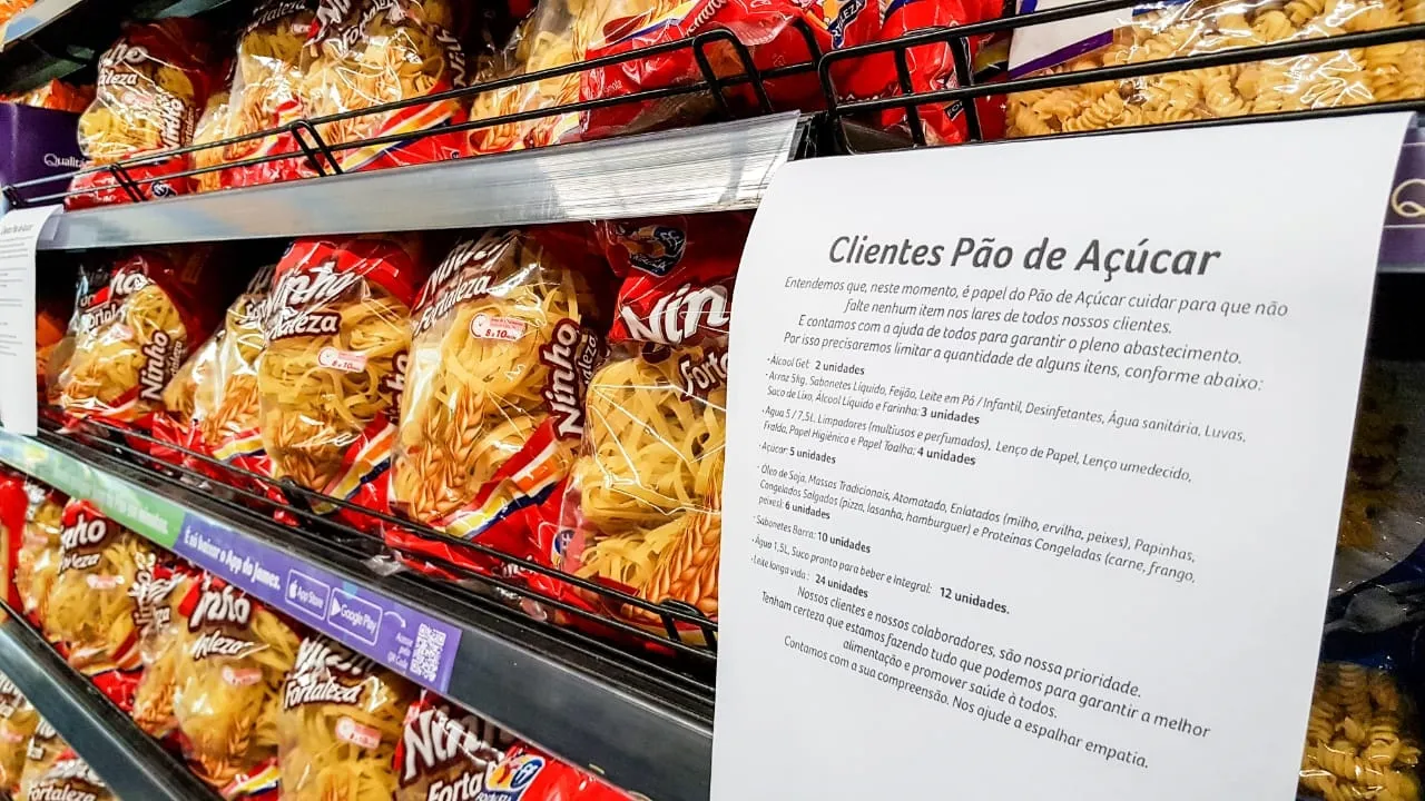 Movimentação cresce em supermercados após novos casos de coronavírus no Ceará 