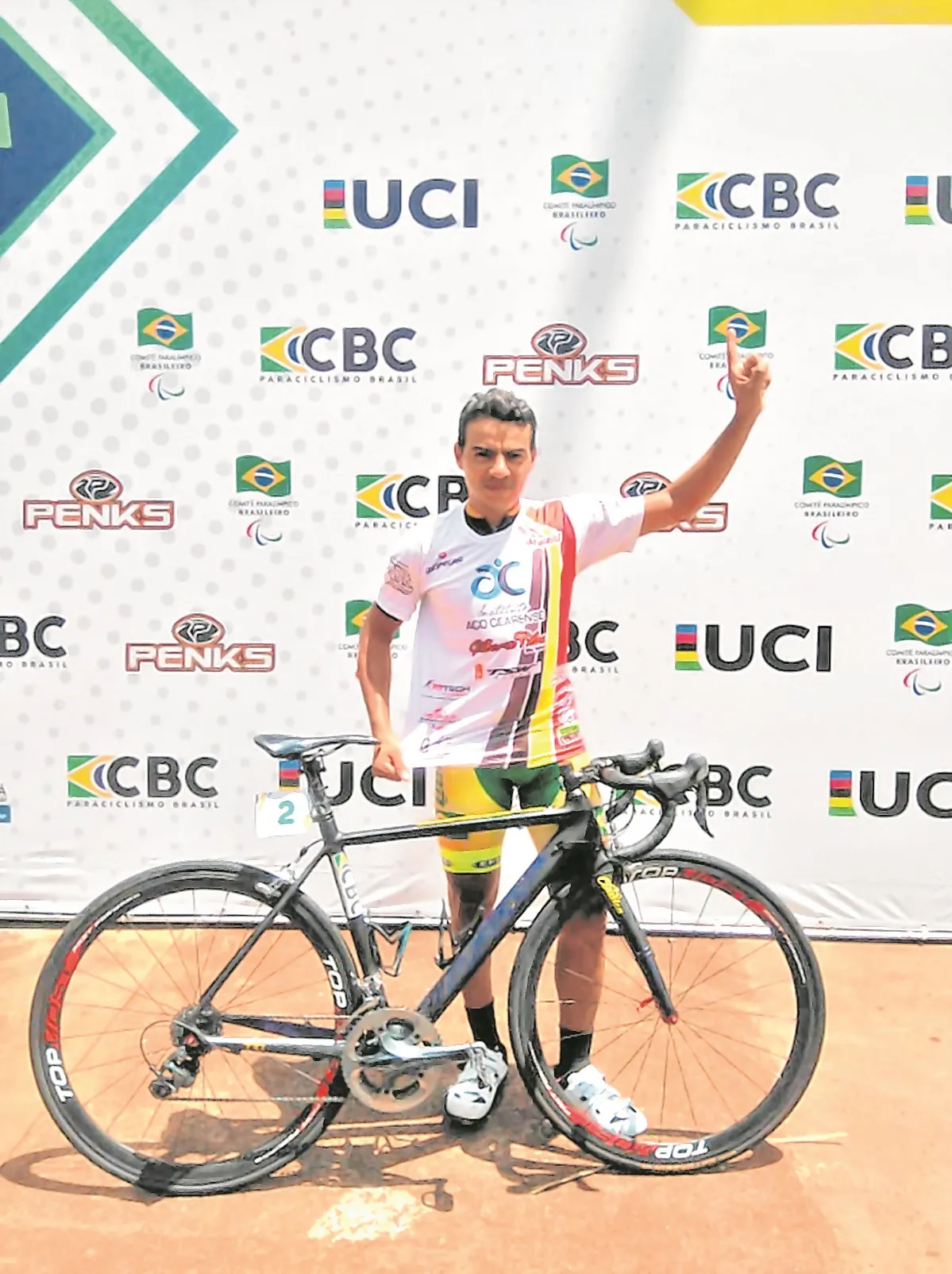 Gilberto é atualmente o 2º no ranking brasileiro de paraciclismo de estrada