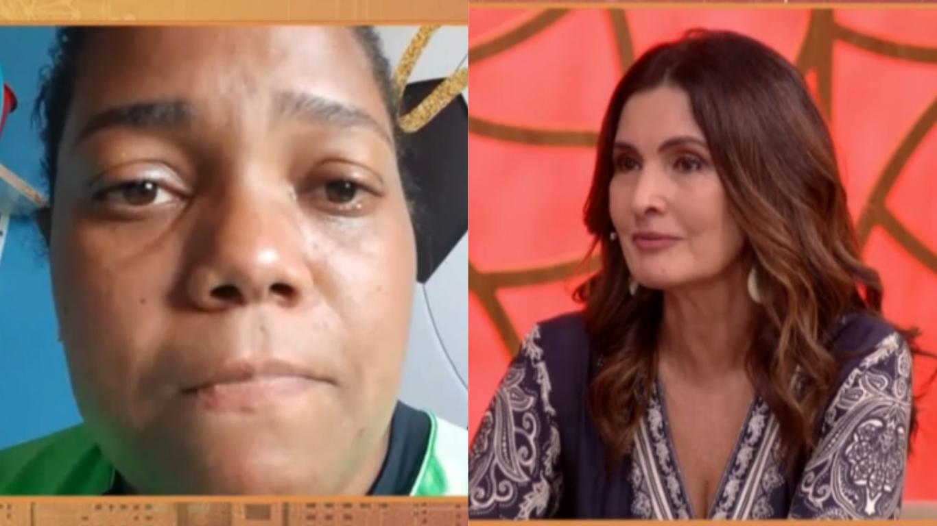 Imagem da entrevista de Mirtes no Encontro co Fátima Bernardes