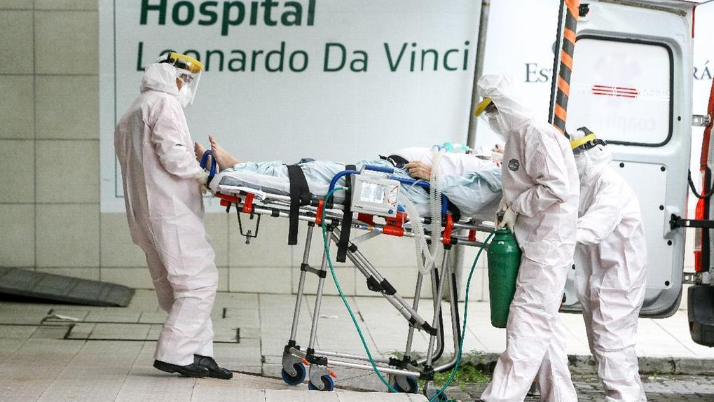 Paciente dando entrada no Hospital Leonardo da Vinci que não está com capacidade total ocupada