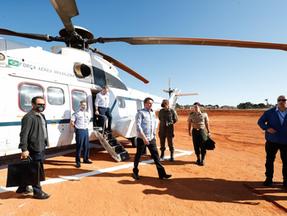 Presidente Bolsonaro força aérea helicóptero