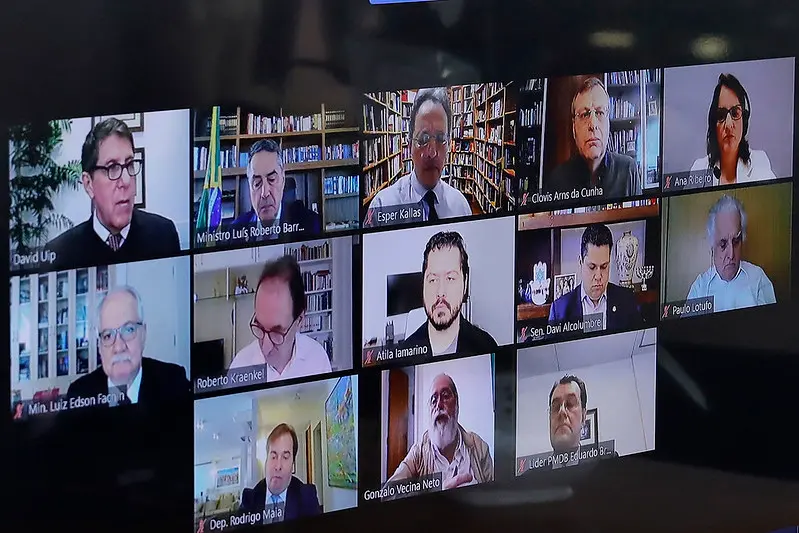 Encontro virtual do TSE reuniu lideranças do Congresso e especialistas da área da saúde