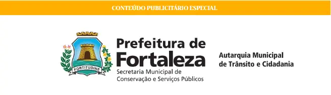Imagem da logomarca da Prefeitura de Fortaleza e Autarquia Municipal de Trânsito