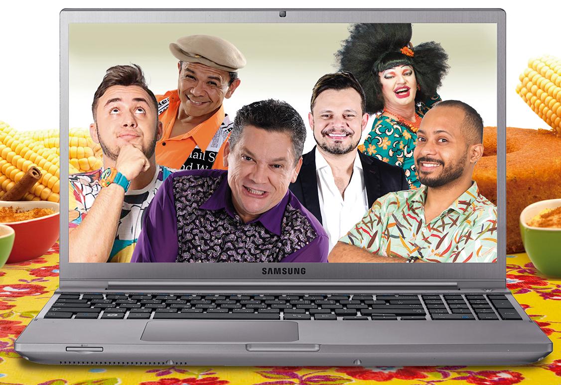 Atrações de humor do São João do Ceará Solidário Dendi Casa