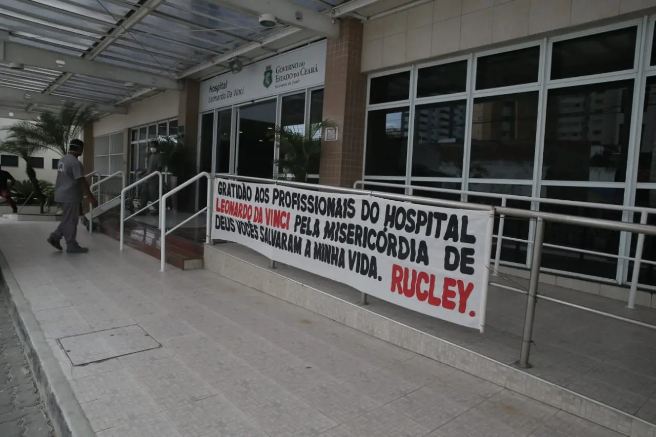 Policial federal agradeceu o tratamento recebido no Hospital Leonardo da Vinci