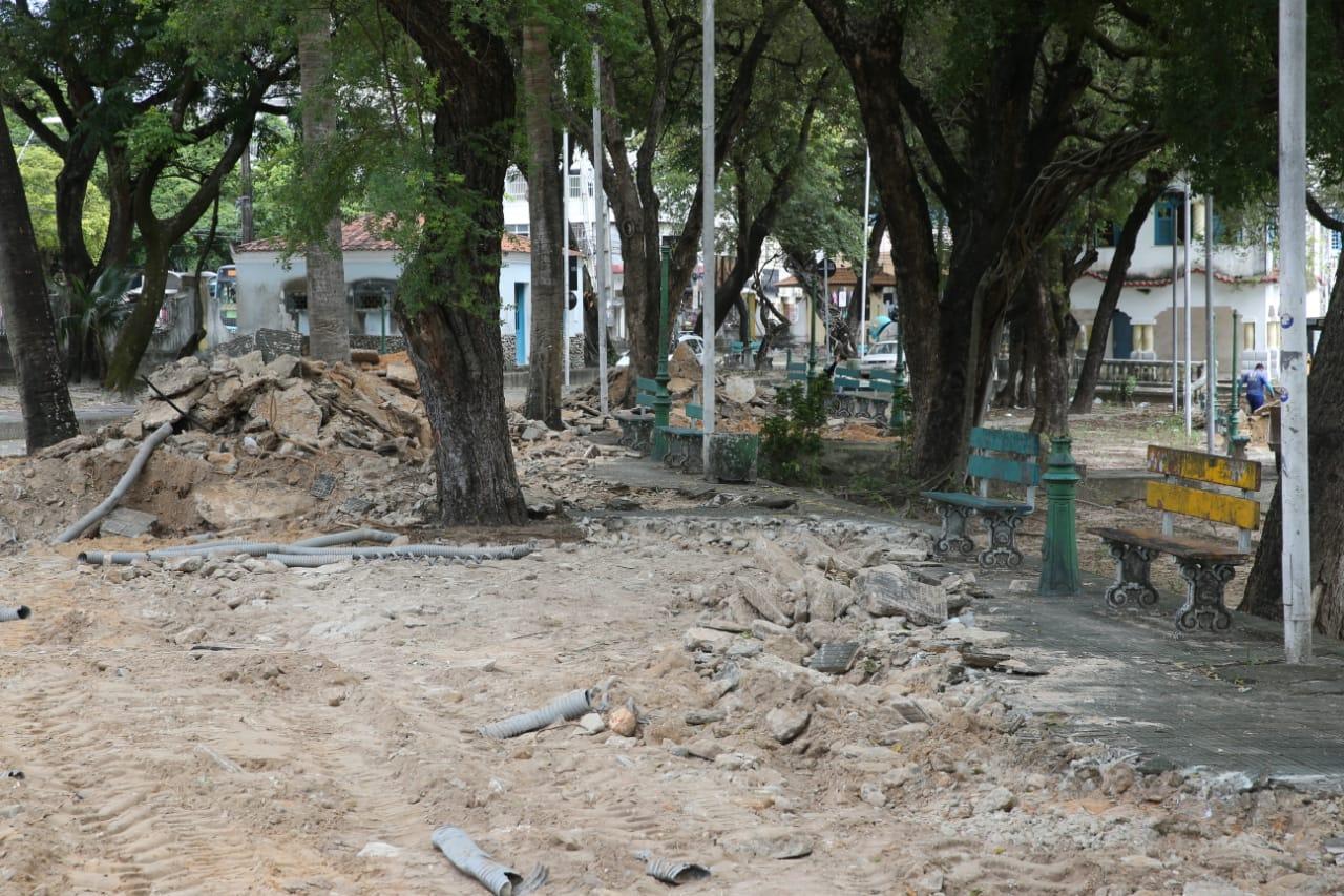 Obras na Cidade das Crianças e Praça do Coração de Jesus já iniciaram