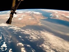 Fotografia da Terra vista do espaço