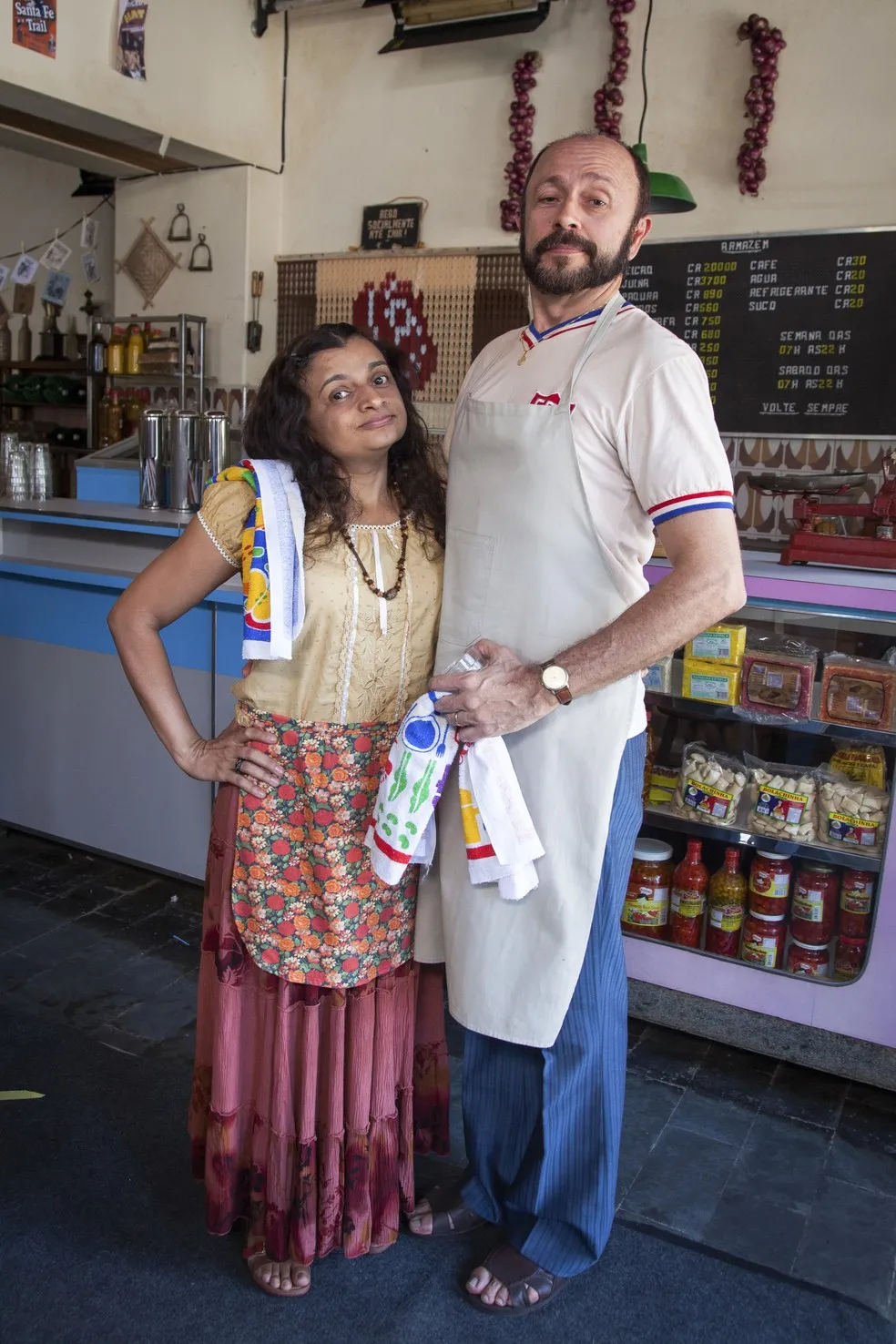 Lindoso (Carri Costa) e Belinha (Solange Teixeira)