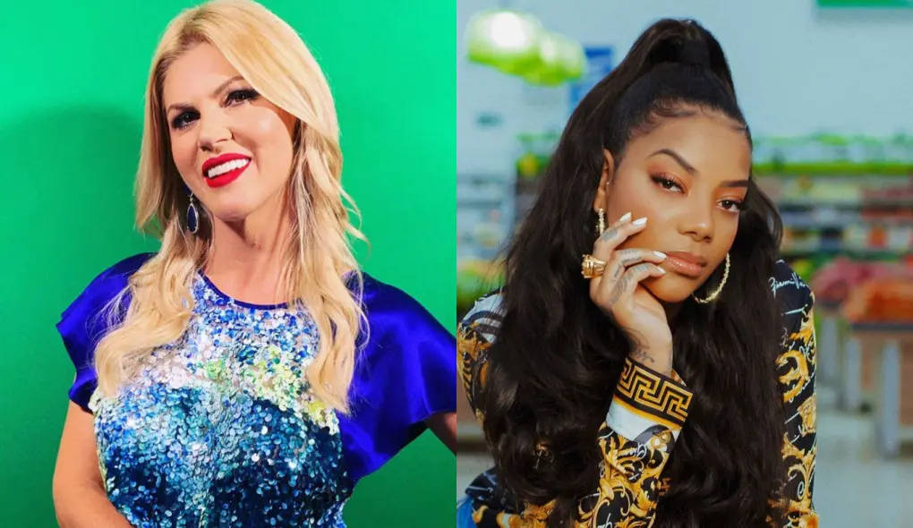 Esta é uma montagem de fotos de Ludmilla e Val Marchiori