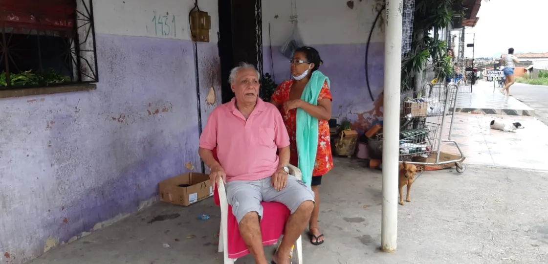 O idoso mora no bairro Granja Portugal e passa bem